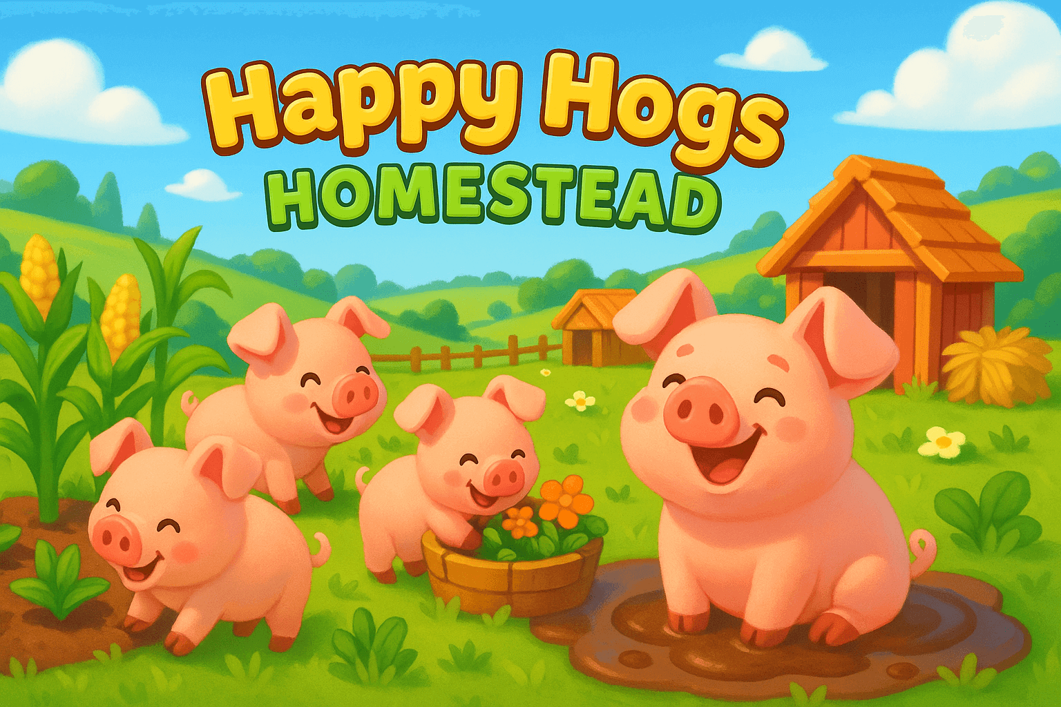 A cute pig farming game